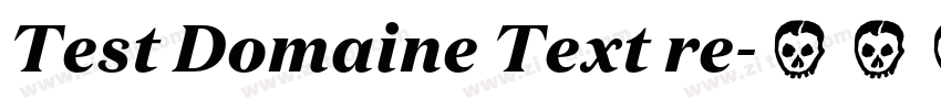 Test Domaine Text re字体转换